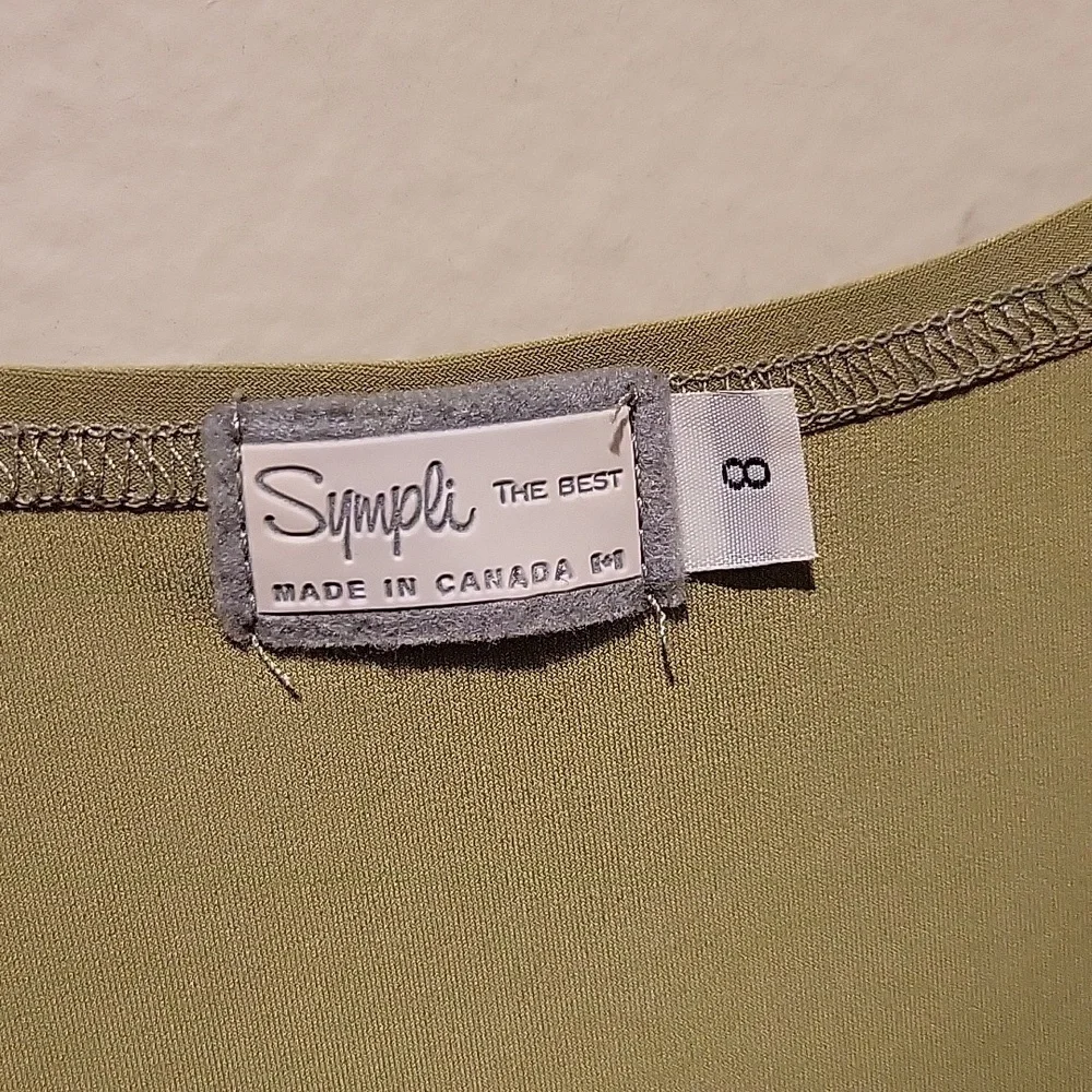 Sympli Green Ruched Tank Top - Picture 2 of 4